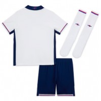 Camisa de Futebol Inglaterra Equipamento Principal Infantil Europeu 2024 Manga Curta (+ Calças curtas)